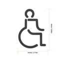 Accessible Restroom Signage Disabled Wheelchair Decals Disabled