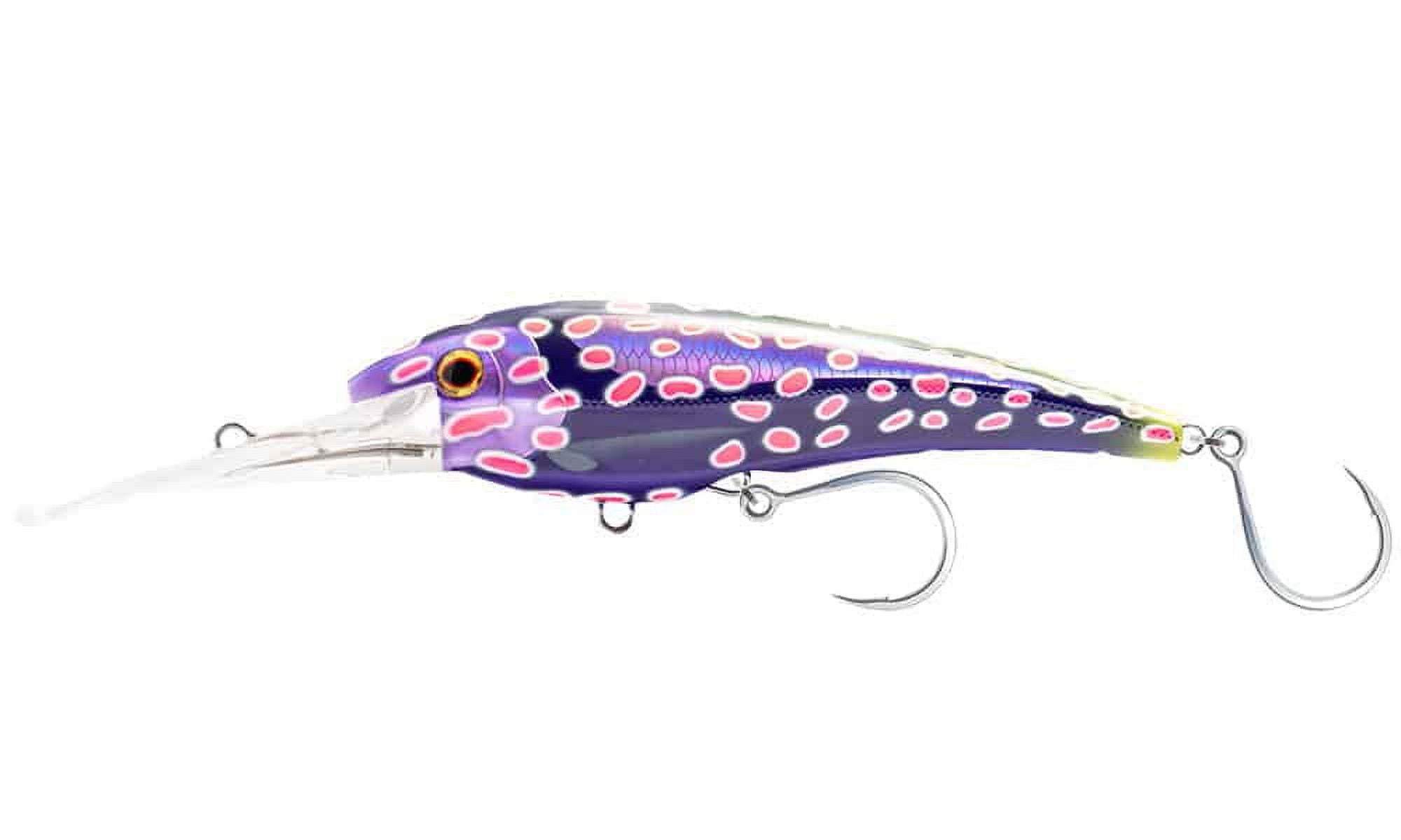 Nomad DTX Minnow Heavy Duty Sinking 8", Black Pink Mackerel Lures