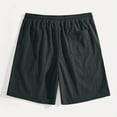 thumbnail image 7 of Ymyiu Mens Drawstring Shorts Men's Shorts Casual Stretch Classic Fit Shorts Elastic Waistband Pocket Design Soft Cotton Stretch Fabric Breathable Size 3XL(Dark Green, 3XL), 7 of 7