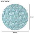 thumbnail image 6 of Pioneer Flower Floral Print Pattern Round Tablecloth 60"x60",Wrinkle Wipeable Table Cloth for Kitchen Dining Room Picnic Patio Party, 6 of 6