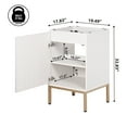 thumbnail image 4 of JONATHAN Y Rowan 20 in. W x 18 in. D x 33 in. H, 2-Shelf, Bath Vanity Cabinet ONLY, White, VAN1018D, 4 of 7