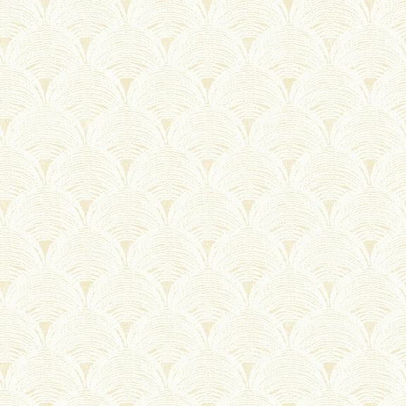 Chesapeake Santiago Yellow Scalloped Wallpaper