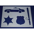 thumbnail image 3 of Police Department Stencils -Mylar 2 Pieces of 14 Mil 8" X 10"- Painting /Crafts/ Templates, 3 of 4