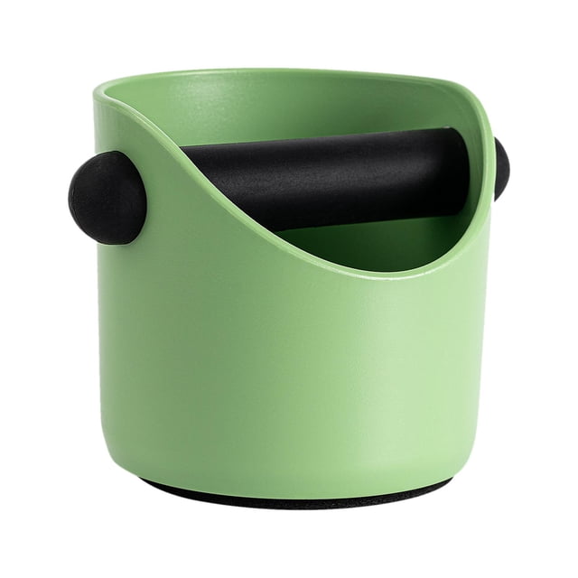 Cubo para café expreso con barra de golpeteo extraíble, contenedor pequeño para vaciar café molido Verde