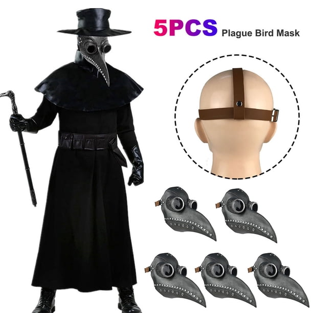 Disfraz Halloween Máscara Pájaro Vent Punk Steampunk Máscaras para Accesorios Cosplay (2)