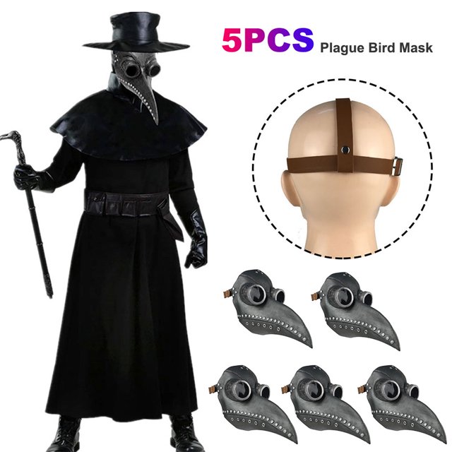 Disfraz Halloween Máscara Pájaro Vent Punk Steampunk Máscaras para Accesorios Cosplay (2)