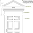 thumbnail image 5 of Ekena Millwork PED40X09X01SE 40 In. W X 9 In. H X 1,75 In. P accent Architectural Fronton Sunburst Elliptique, 5 of 5