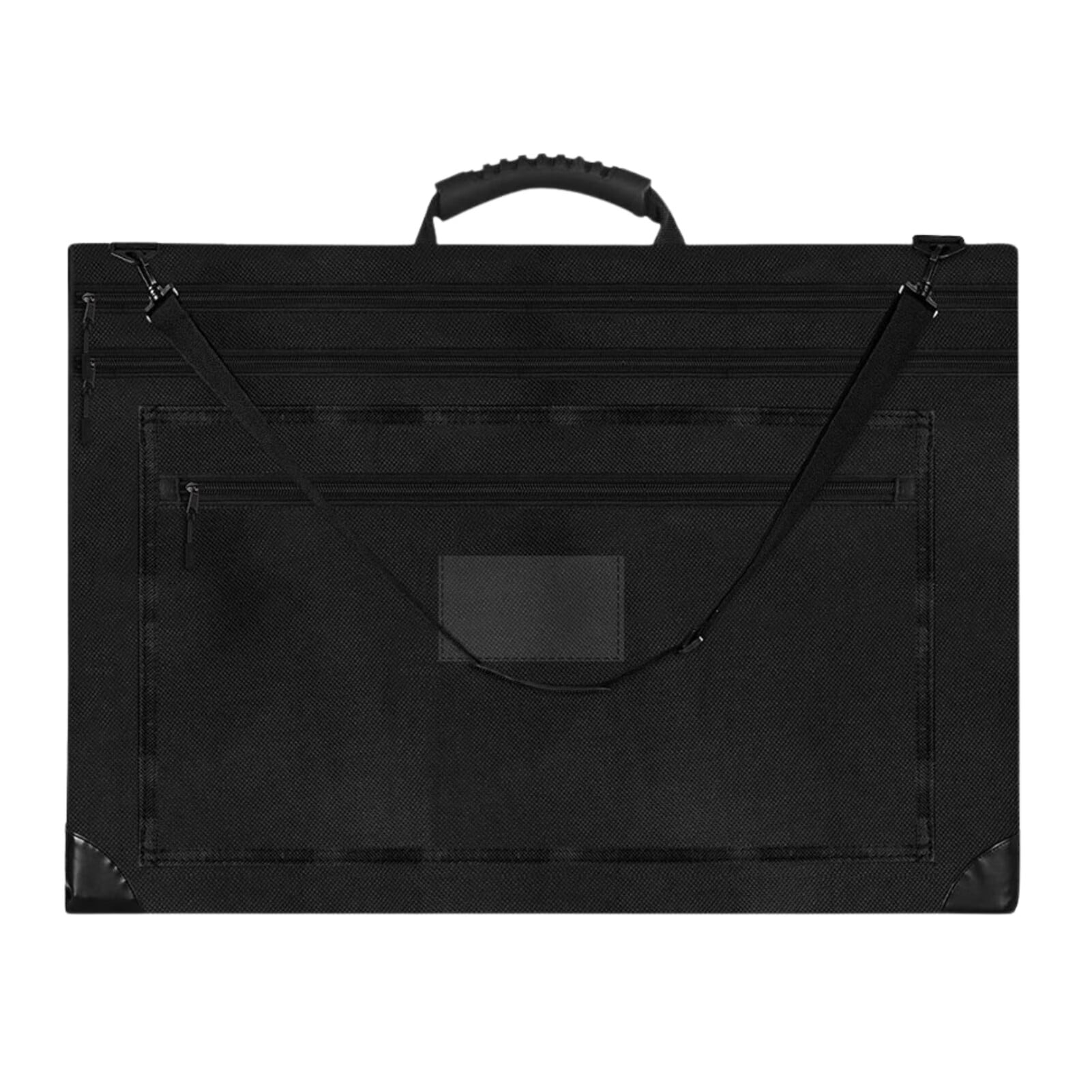 Artist Portfolio Bag Black Carrying Storage Case Waterproof Art Portfolio Tote Suitable for