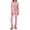 Pink, variant on Efsteb Women Ribbed Knit 2 Piece Outfits Long Sleeve Zip Up Hooded High Waist Wide Leg Skinny Pants Set Loungewear (Sky Blue,S)