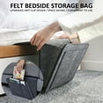 thumbnail image 4 of Bedside Caddy Bedside Felt Storage Organizer with Pockets for Phone Magazines Tablet Remotes Book Glasses, 4 of 9