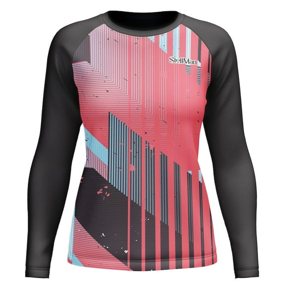 StellMan Women’s Long Sleeve Athletic Shirt, Quick Dry, Lightweight, Moisture-Wicking Activewear Top
