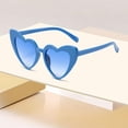 thumbnail image 3 of AJGRHE Heart Sunglasses for Women Fashion Classic Love Eye Protection Sunglasses Vintage Cute Heart Sunglasses Blue, 3 of 4