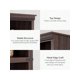 thumbnail image 3 of Qinaqin 5-Layer Retro Style Bookcase. 62.87-Inch cm de Alturaigh Bookshelf. Abierto Almacenamiento Space. Floor-Standing Profundidadisplay Gabinete Rack. Easy To Assemble. Suitable, 3 of 5