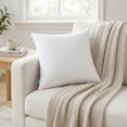 thumbnail image 5 of Oubonun 18x18 Pillow Inserts Set of 2, Soft Fluffy Throw Pillow Forms, Decorative Cushion Inserts with Polyester Filling for Sofa Couch Bed, Machine Washable, 5 of 8