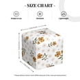 thumbnail image 4 of Sikiie Bees And Flowers Leather Tissue Box Cover Square, tissue box holder, Tissue Box with Bottom Belt-5.2”x5.2”x5.2”, 4 of 7
