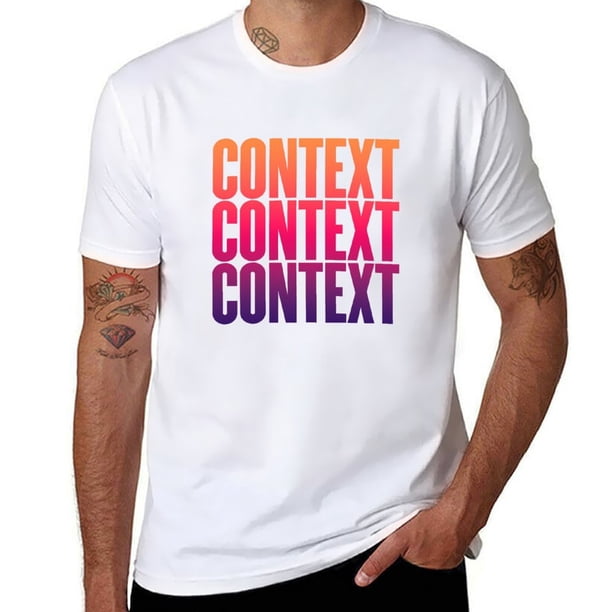 Contexto contexto contexto. Camiseta v.5 camisetas de peso pesado camisetas gráficas espacios en blanco vintage ropa de hombre