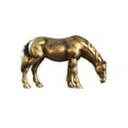 thumbnail image 2 of Horse Statue Desktop Decor - Hand Carved Copper Alloy, Aesthetic Upgrade, Minimalist Style, Modern Craft Office Desk Ornament, 2 of 6