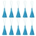 thumbnail image 1 of Unique Bargains 6.5' Silky Bookmark Tassels with Loop for DIY Craft Accessory, 20Pack Light Blue, 1 of 5
