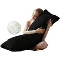 Quilted Memory Foam Body Pillow Large Full Body Pillows for Adults
