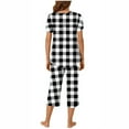 thumbnail image 6 of Otvok Womens Short Sleeve Sleepshirt and Pants Sets Loungewear Pajamas with Pockets, 6 of 6