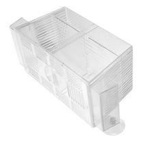 Milisten Aquarium Fish Breeding Box with Suction Cup Transparent Plastic Fish Incubator for Safe Separation