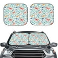 thumbnail image 2 of Disketp 2 Piece Butterflies Pattern Windshield Sunshades,Folding Windshield Sun Shade For Car Suv Trucks Sedan,Blocks Uv Rays Sun Visor Protector-Medium, 2 of 7