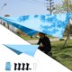 thumbnail image 4 of Lona para tienda de campaña, alfombrilla para Picnic, hamaca a prueba de viento, lona para lluvia, supervivencia para senderismo Azul kusrkot lona de la tienda, 4 of 8