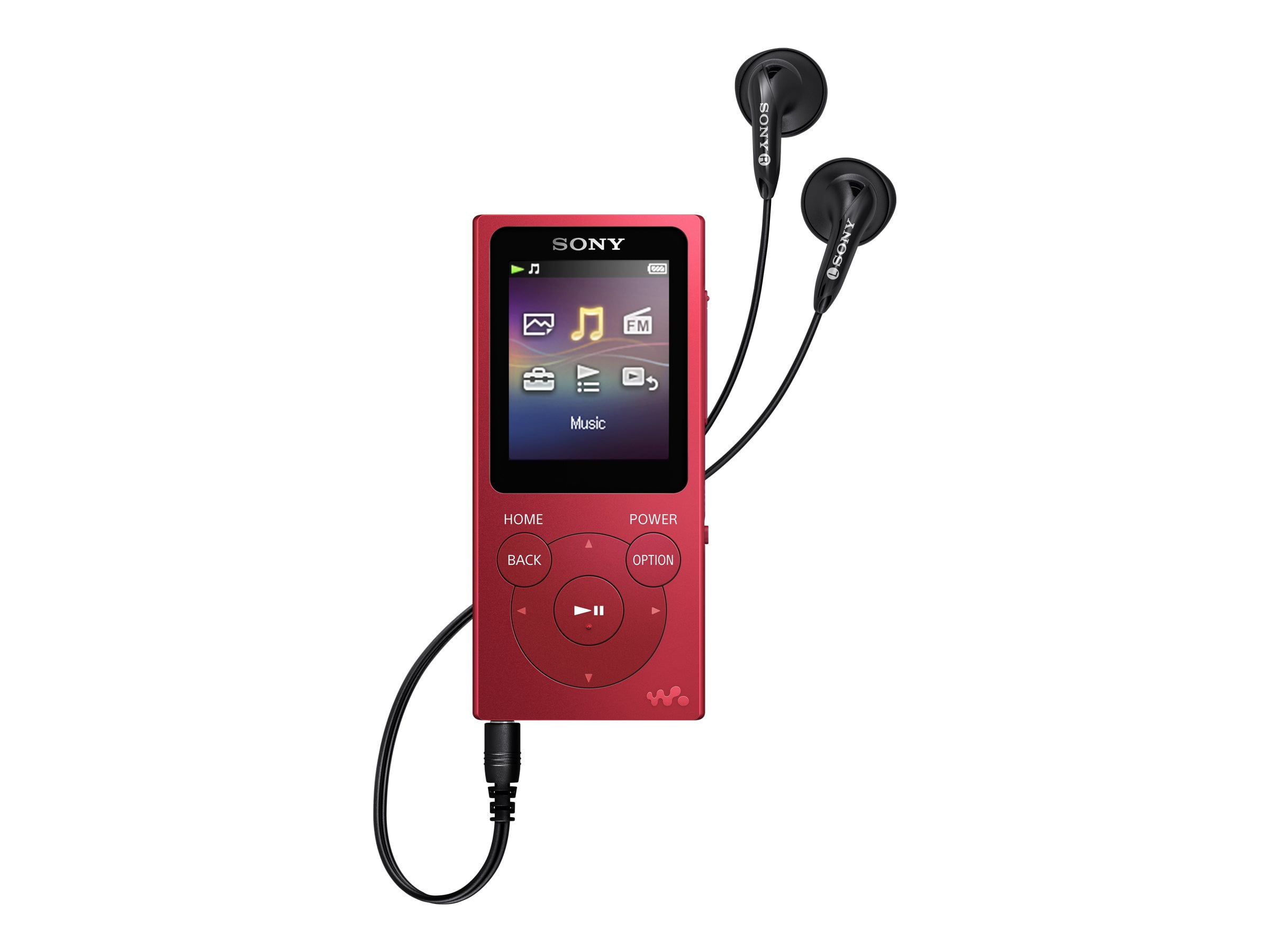 Sony Walkman NW-E395 16GB* MP3 Player Red NWE395/R - Best Buy