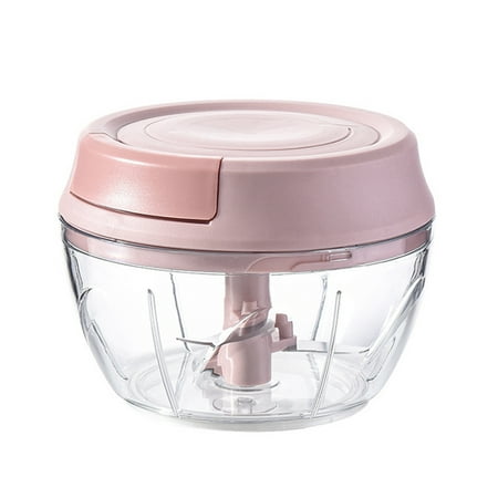 

VeliToy Garlic Mincer Mini Food Chopper Processor Vegetable Grinder Kitchen Tool(Pink M)