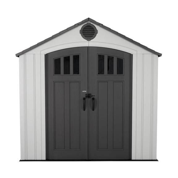 Lifetime Polyethylene Storage Shed, 33.8 sq ft., 8 ft. x 5 ft. Gray (60468)