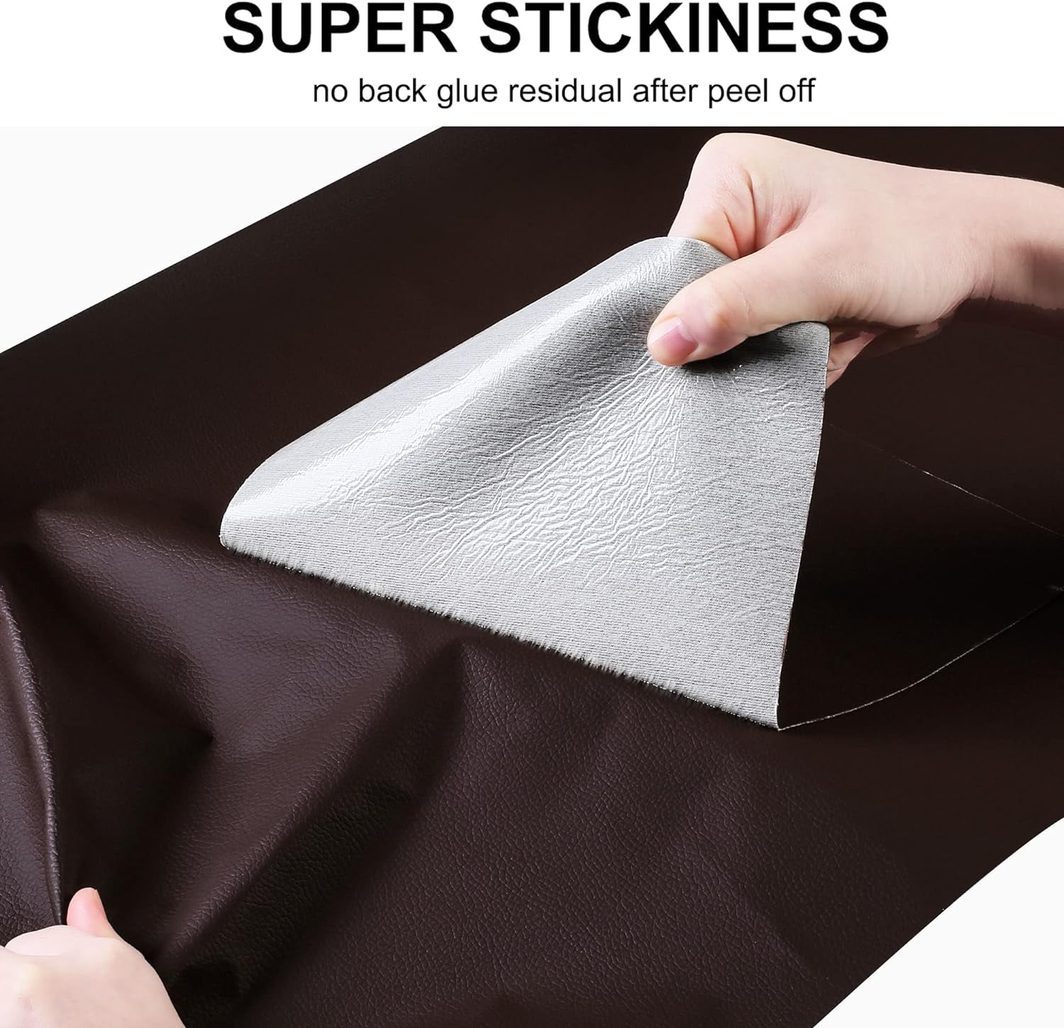Leather Repair Patch for Furniture, 4" x 78" Self Adhesive Leather Repair Kit Vinyl Repair Tape for Car Seat Sofa Jackets Couches Chair Black