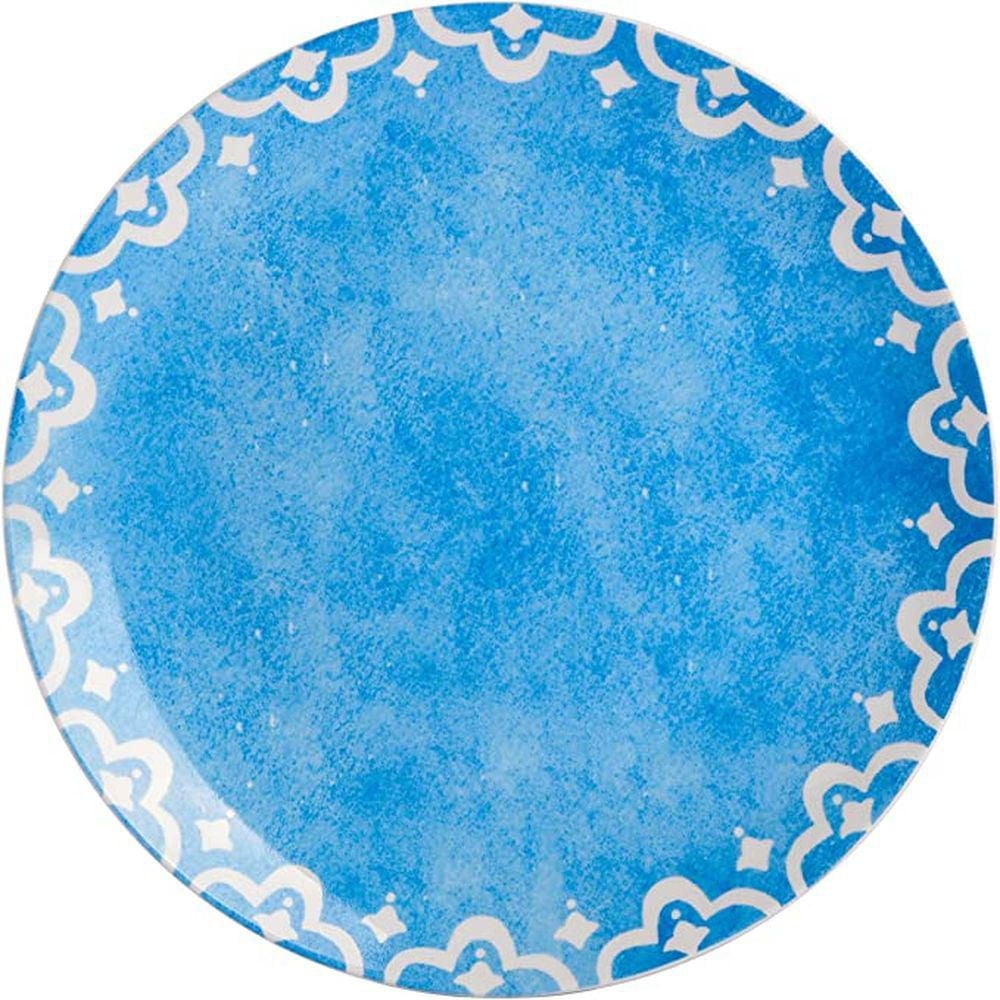 Tia Mowry 12 Piece Fine Ceramic Dinnerware Set, Blue