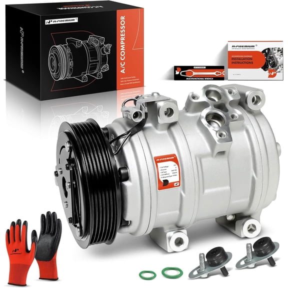 A-Premium Air Conditioner AC Compressor with Clutch Compatible with Toyota Sienna 3.3L 2004-2006
