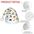 thumbnail image 4 of Honeii Ladybugs And Flowers Print Hat Santa Claus Hat For Xmas Party, Christmas Caps For Boys Girls Child,Christmas Beanie, 4 of 6