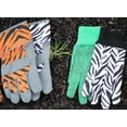 thumbnail image 4 of ZoohandsYouth Gardening Gloves, Cotton Jersey, 4 Pair Pack, Zebra & Alligator Print (Small Ages 3-6), 4 of 6