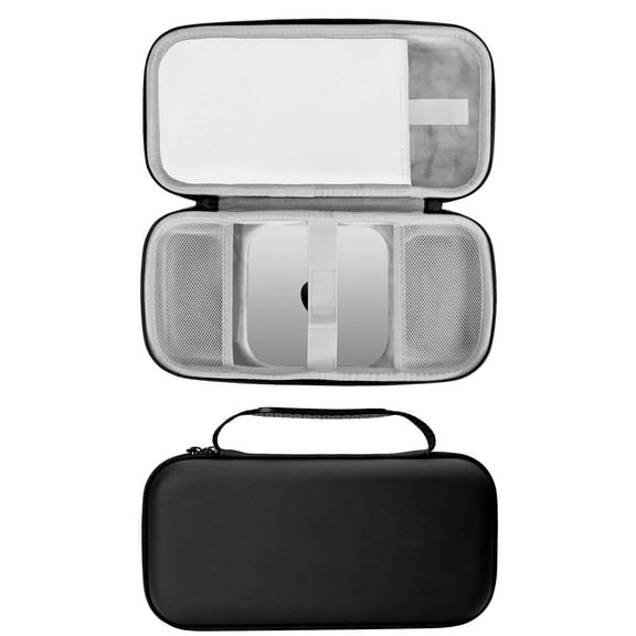 Carrying Case for Mac Mini M4 Pro/M4 2024, Portable Travel Storage Bag Hard Shell Protective Cover Case for Mini M4 Pro/M4 Desktop Computer, Keyboard, Mouse, Cable Organizer