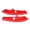 Red, variant on 2Pcs Red Front Bumper Lip Splitter Protector For 2015-2020Dodge Challenger R/T Scat Pack
