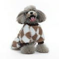 thumbnail image 4 of Dog Jumpsuit,Dog Winter Warm Onesie Pajamas,Cold Weather Pullovers for Small Medium Dogs S(Brown), 4 of 7