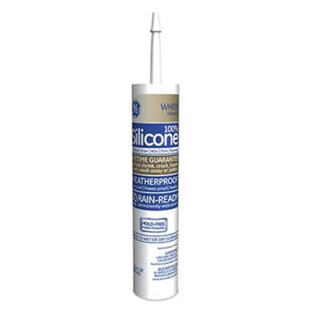 Silicone II 10.1 OZ White Window and Door Caulk 100 Silicone Only One