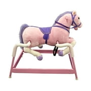 PonyLand Spring Pink Horse Toy with Sounds for Girls 3 and Up
