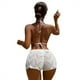 thumbnail image 4 of Jumpingount Pantalones cortos de playa para niñas para looks de verano a la moda Pantalones cortos de playa sexis de verano para mujeres Prendas para la parte inferior del cuerpo Blanco METRO, 4 of 6