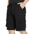 thumbnail image 6 of Chiccall Mens Cotton Cargo Shorts Summer Outdoor Hiking Casual Loose Button Zipper Work Shorts with Multiple Pockets, 6 of 6