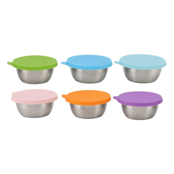 Condiment Containers,6Pcs Salad Dressing Container Sauce Containerwith