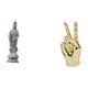 thumbnail image 1 of Escultura De Buda Guan Yin, Adorno De Piedra, Figura Creativa Con Gesto De Dedo, Feng Shui, Escritorio, Armario, Estante, Decoración Del Hogar Y La Sala De Estar., 1 of 8