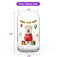 thumbnail image 5 of Happy New Year 2026 West Highland White Terrier Holiday Balloons Party Snow 16oz Glass Cup Mug Westie Westy Dog Lover Glass Can - 13018, 5 of 5