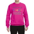thumbnail image 2 of I Don't Need Google My Son Knows Everything Unisex Crewneck Graphic Sweatshirt, Fuschia, 2XL, 2 of 3