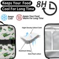 thumbnail image 4 of Tractor and Harvesters Gray Pattern Insulated Lunch Bag with Shoulder Strap and Bottle Holder,Bento School Lunch Bag Box,11x9.5x3.5 Inches, 4 of 5
