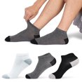 thumbnail image 3 of SHX Men's 10 Pair Value Pack Low Cut Socks Size 6-12 Grey, 3 of 5