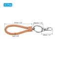 thumbnail image 2 of Uxcell Wristlet Keychains Wrist Lanyard Keychain Hand Strap Keys Holder Orange 2 Pack, 2 of 5