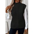 thumbnail image 1 of FOLUNSI Gilet Torsadé Chic à Col Montant - Incontournable d'Hiver, 1 of 8